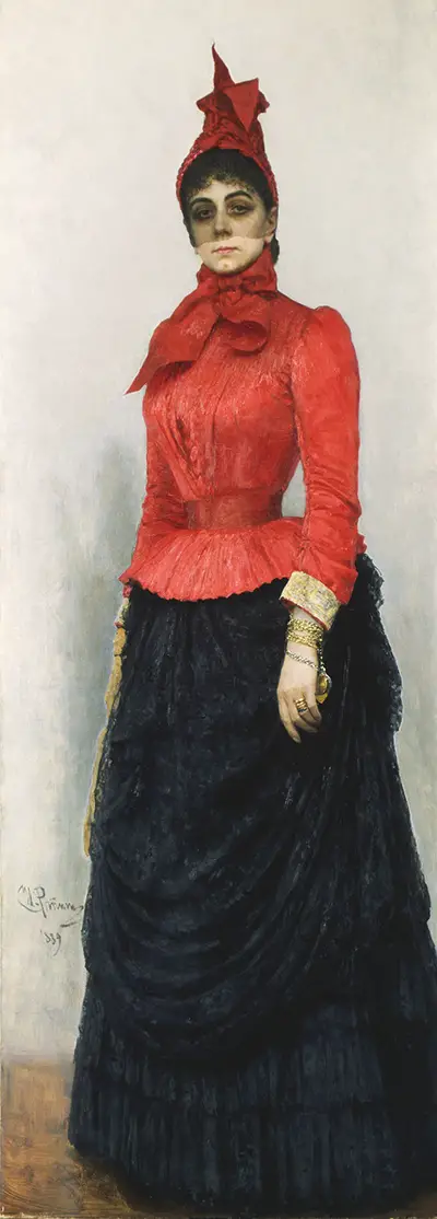 Portrait of Baroness Varvara Ikskul von Hildenbandt Ilya Repin